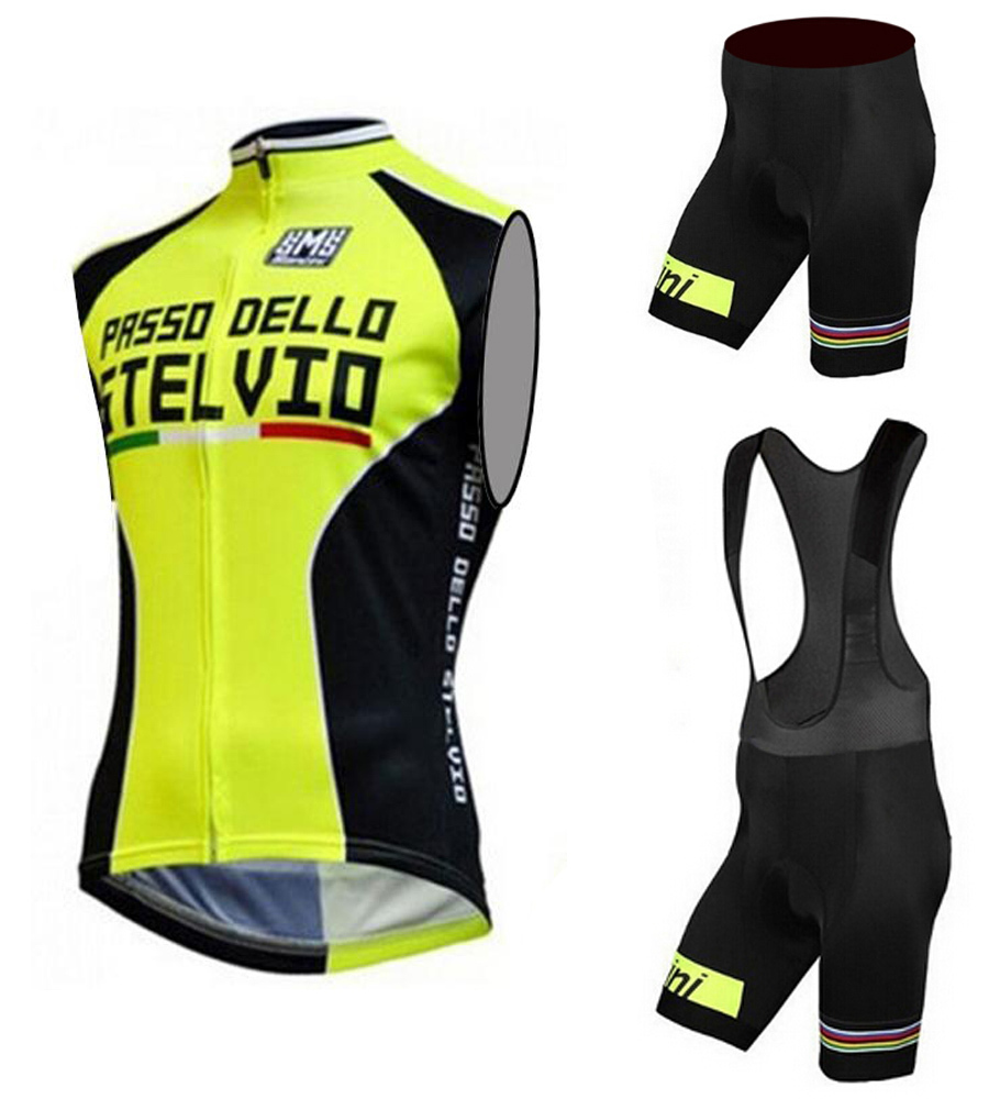 Ƽ 2015  Ŭ   Ƿ  Retail (ι) ݹ   ⼺  Ciclismo/Santini 2015 Pro Cycling Jersey Bicycle Clothing Vest Sleeveless (bib) Shorts